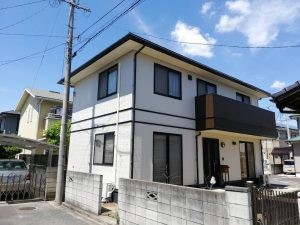 倉敷市 N様邸 サイディング2色塗り替え工事?‍♀️の画像