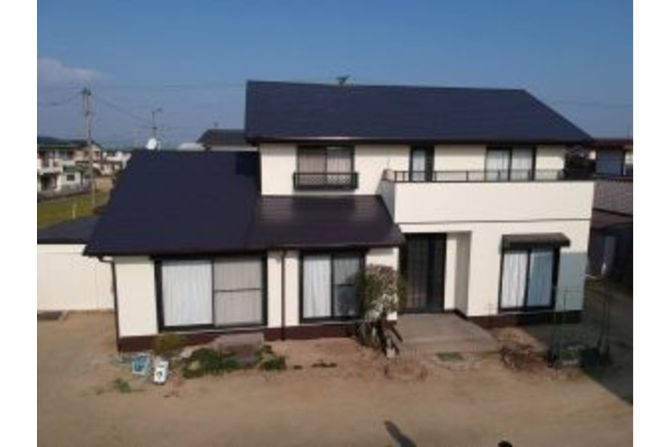 岡山市 東区 金田 O様邸 屋根カラーベスト 外壁モルタル 遮熱フッ素塗り替え工事?‍♀️の画像