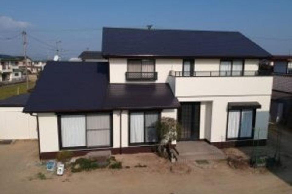 岡山市 東区 金田 O様邸 屋根カラーベスト 外壁モルタル 遮熱フッ素塗り替え工事?‍♀️の画像