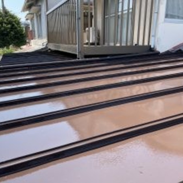 岡山市 中区 原尾島 A様邸 トタン屋根 遮熱シリコン 塗り替え工事?‍♀️の画像