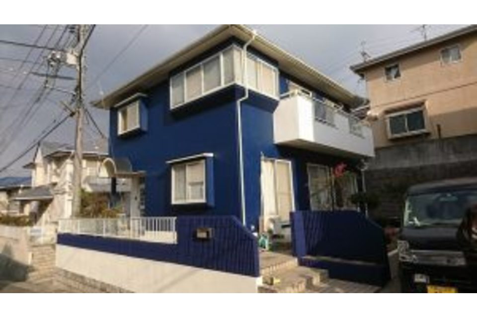 玉野市　長尾　M様邸　セメント瓦　遮熱シリコン　外壁　モルタル　ラジカル塗料　塗り替え工事の画像