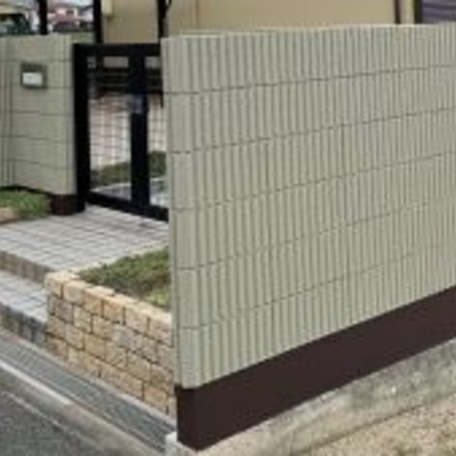 岡山市 南区 藤田 K様邸 塀 超耐久フッ素 塗り替え工事?‍♀️の画像