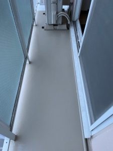 岡山市 中区 西川原 アパート バルコニー塗装工事の画像