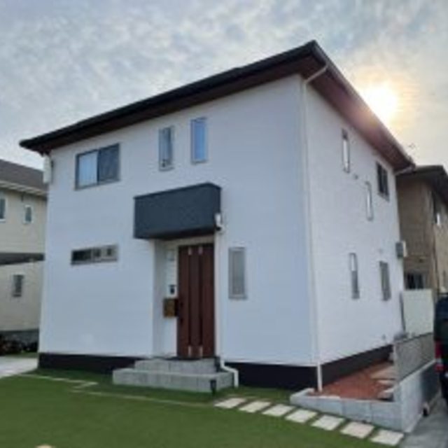 岡山市　南区　浦安　U様邸　外壁遮熱型フッ素　ガラスコーティング　WBアート 　防水　塗り替え工事の画像