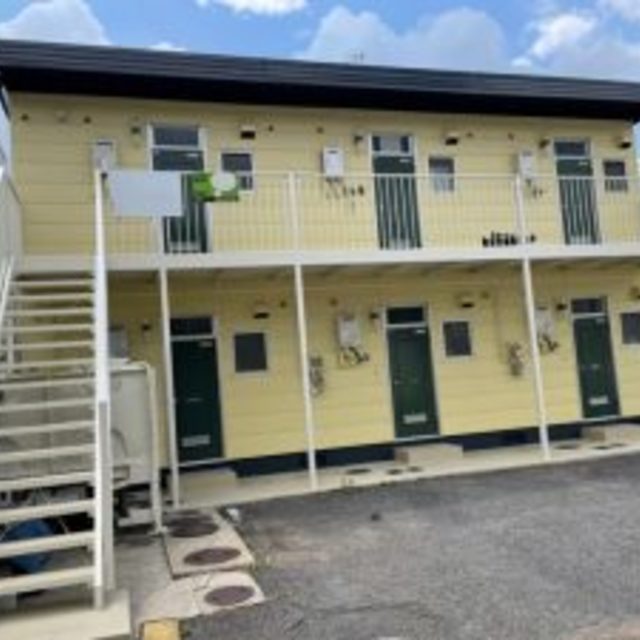 岡山市　北区　アパート　S  屋根　遮熱無機　外壁遮熱フッ素　ガラスコーティング　塗り替え工事の画像