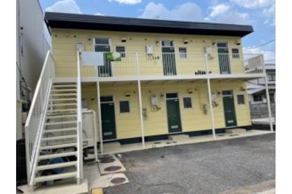 岡山市　北区　アパート　S  屋根　遮熱無機　外壁遮熱フッ素　ガラスコーティング　塗り替え工事の画像