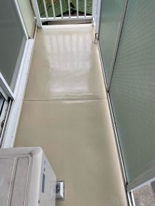 中区 浜 コーポ バルコニー塗装工事の画像