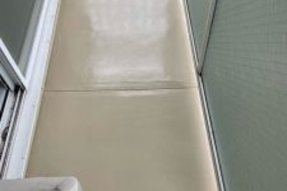 中区 浜 コーポ バルコニー塗装工事の画像