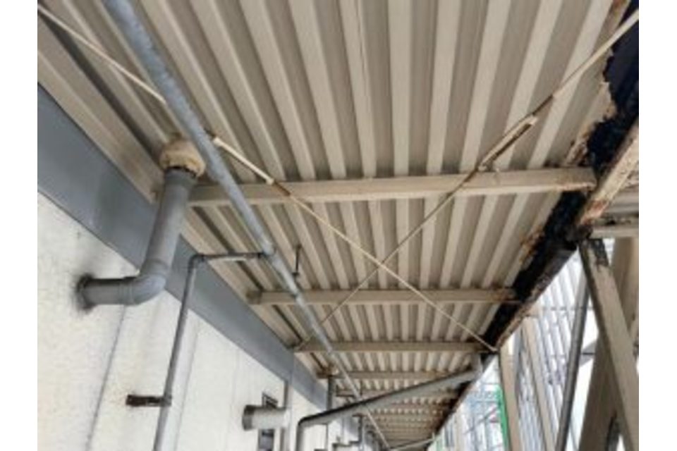 岡山市　南区　新保　A様邸　Rハイツ　12戸　8戸　屋根　遮熱無機　外壁　遮熱フッ素　塗り替え工事の画像