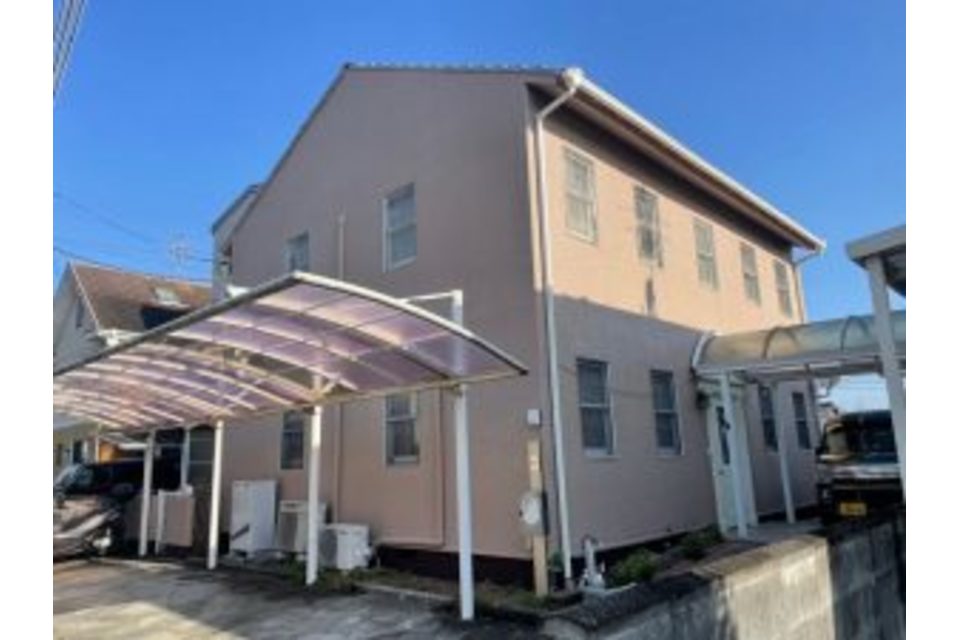 岡山市　北区　尾上　A様邸　外壁　モルタル　遮熱フッ素　ガラスコーティング　塗り替え工事の画像