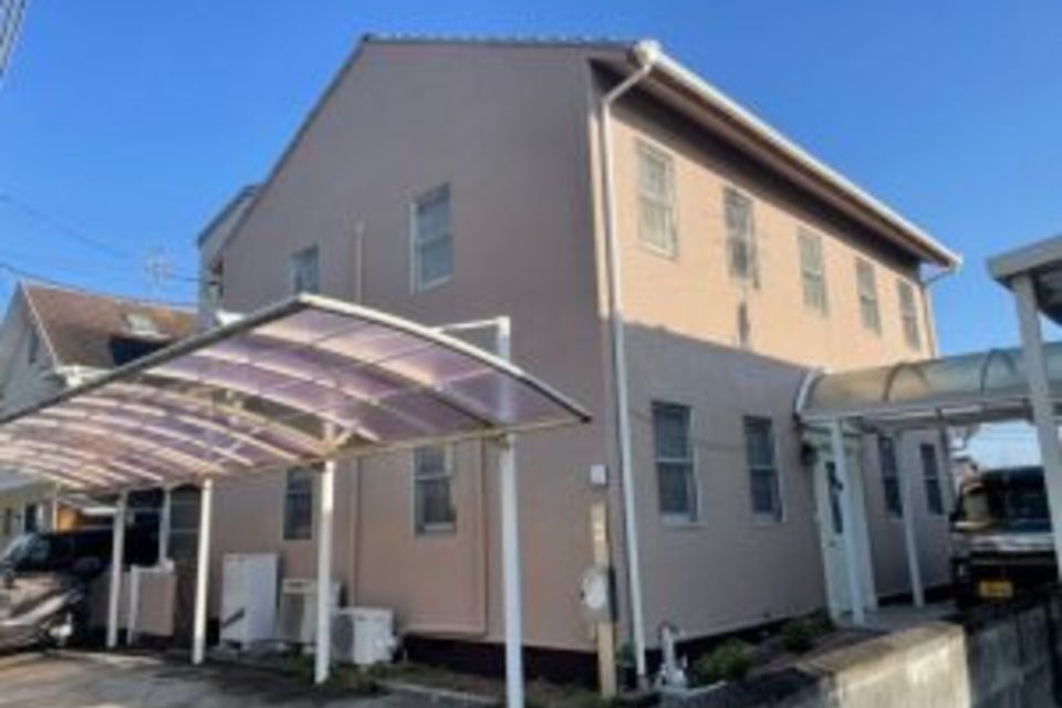 岡山市　北区　尾上　A様邸　外壁　モルタル　遮熱フッ素　ガラスコーティング　塗り替え工事の画像