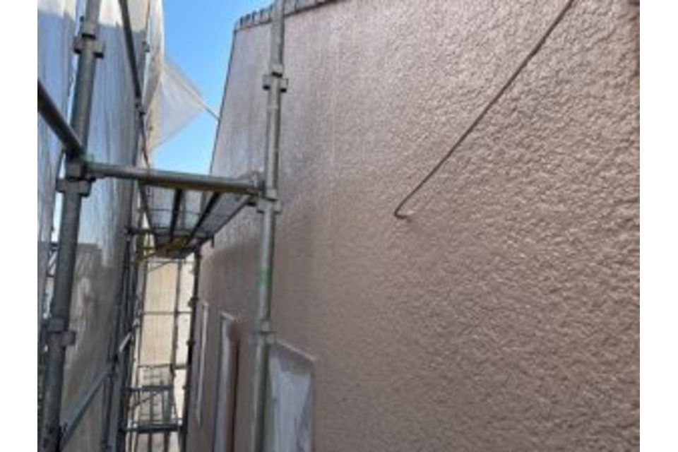 岡山市　北区　尾上　A様邸　外壁　モルタル　遮熱フッ素　ガラスコーティング　塗り替え工事の画像