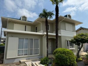 岡山市　北区　今　K様邸　屋根　カラーベスト　外壁　RC  遮熱無機　ガラスコーティング　塗り替え工事の画像