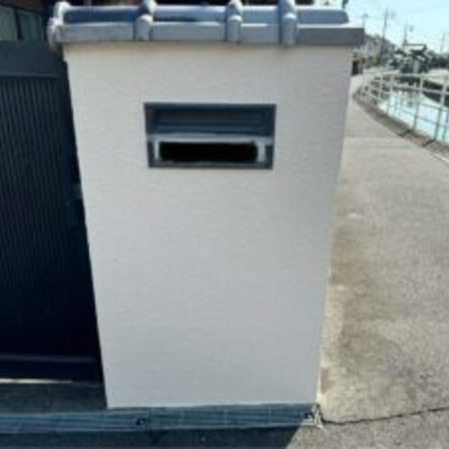 岡山市　中区　湊　塀塗装工事復元の画像