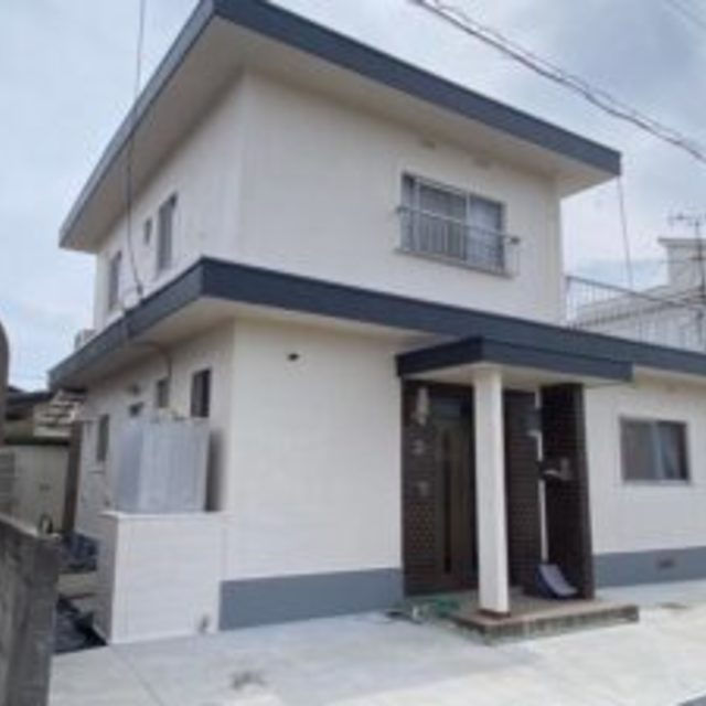 瀬戸内市　Y様邸　外壁　遮熱無機ガラスコーティング　防水塗装工事の画像