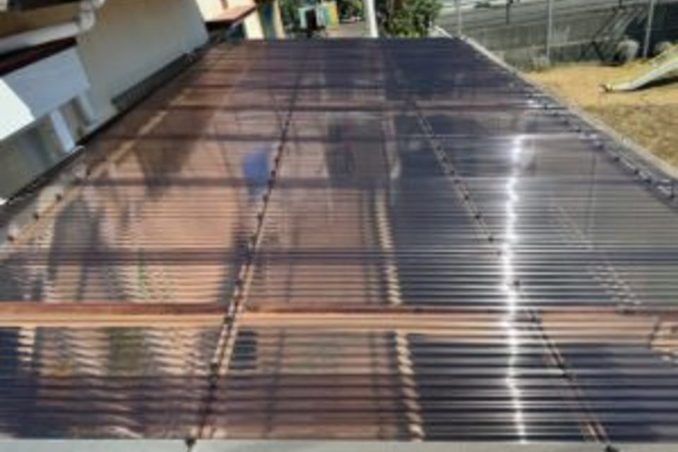 岡山市　北区　楢津　I様邸　波板交換工事　ポリカの画像