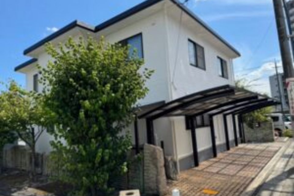 岡山市　中区　穝　M様邸　外壁　遮熱無機　ガラスコーティング　防水　通気緩衝工法　遮熱　塗り替え工事の画像