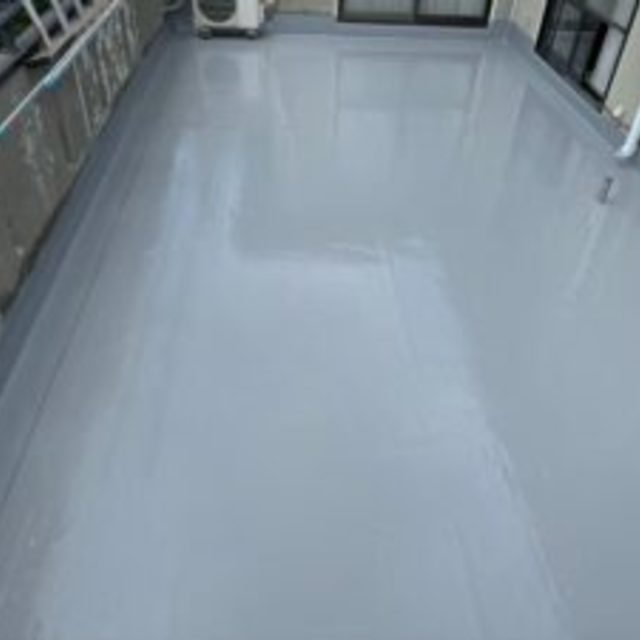 岡山市　中区　穝　M様邸　外壁　遮熱無機　ガラスコーティング　防水　通気緩衝工法　遮熱　塗り替え工事ベランダ防水　遮熱通気緩衝工法の画像
