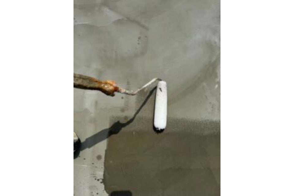 岡山市　中区　穝　M様邸　外壁　遮熱無機　ガラスコーティング　防水　通気緩衝工法　遮熱　塗り替え工事ベランダ防水　遮熱通気緩衝工法の画像