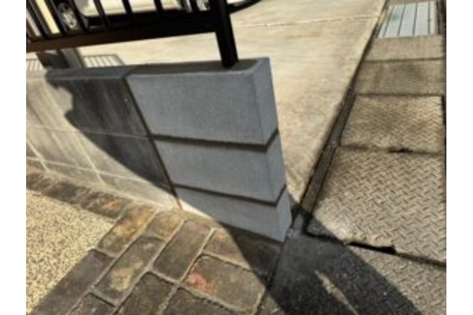 中区　四御神　T様邸　塀　補修工事の画像