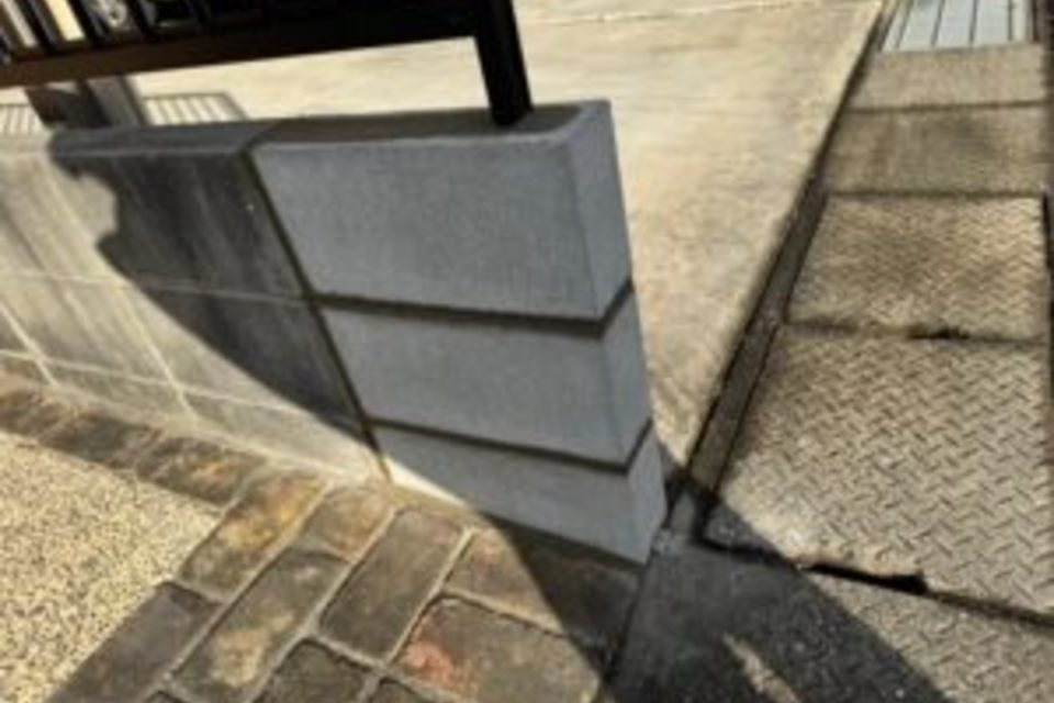 中区　四御神　T様邸　塀　補修工事の画像