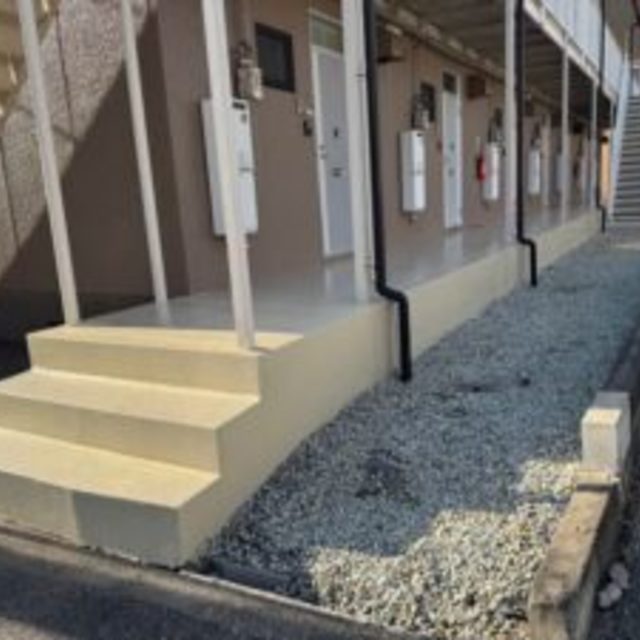 中区　アパートR様邸　長尺シート　土間　塗装工事の画像