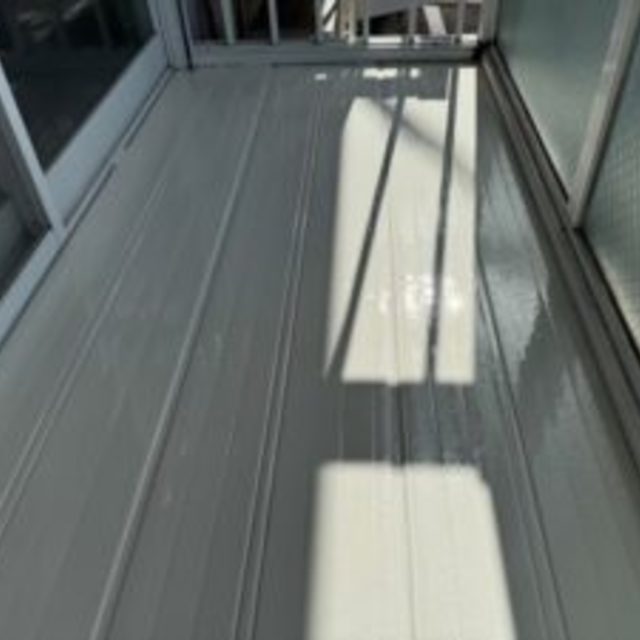 中区　竹田　K様邸（コーポ）ベランダ塗り替え工事の画像