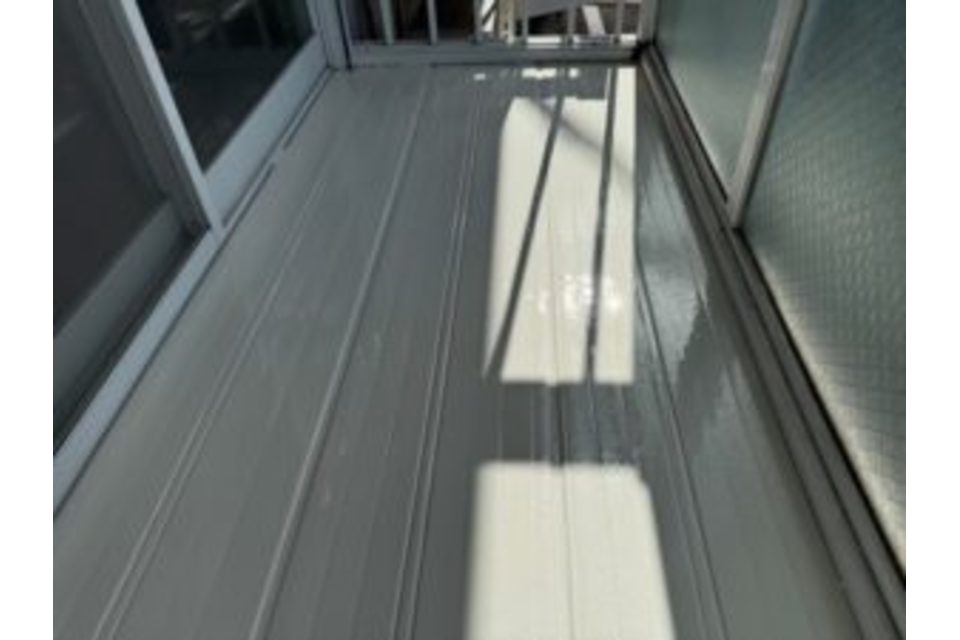 中区　竹田　K様邸（コーポ）ベランダ塗り替え工事の画像