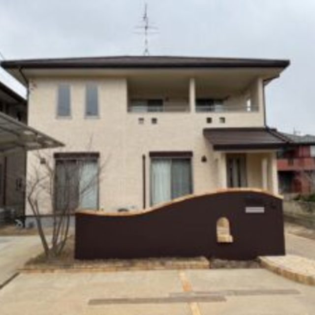 北区　辛川市場　H様邸　外壁エイジング塗装WBアート　ガラスコーティング塗り替え工事の画像