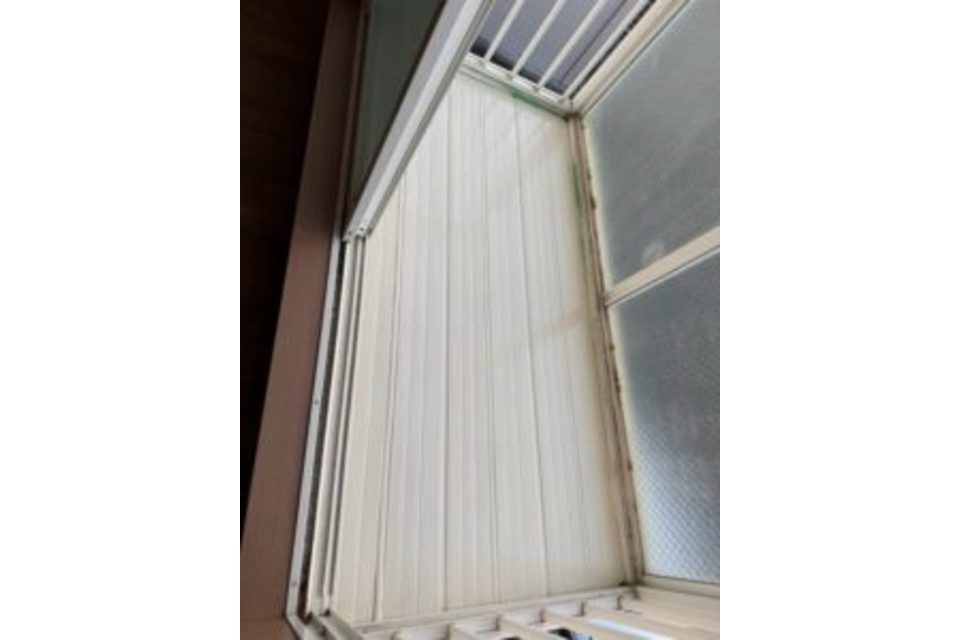 中区　M様邸（アパート）ベランダ　ドア取手　木部　塗装工事の画像