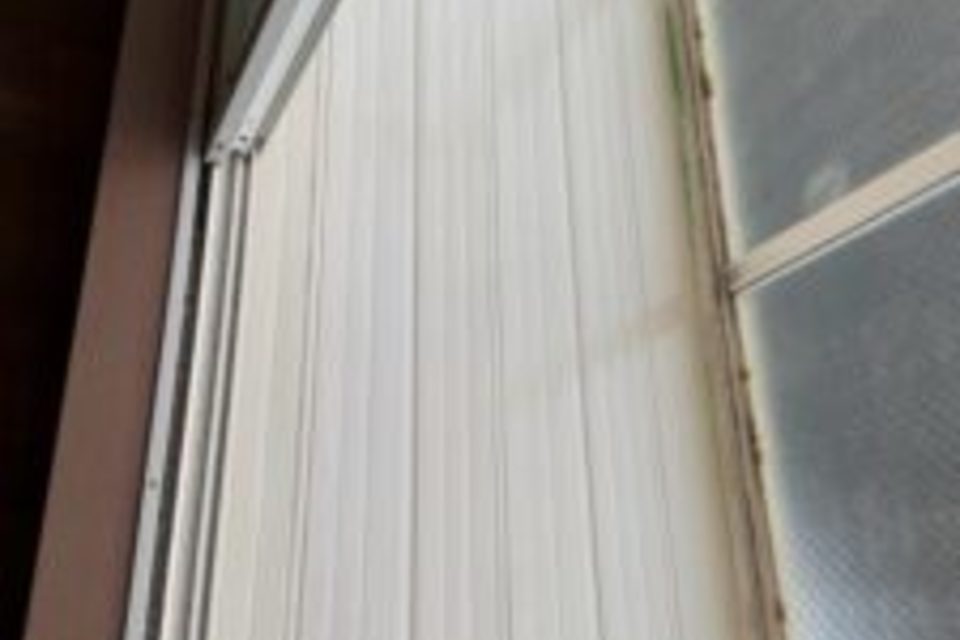 中区　M様邸（アパート）ベランダ　ドア取手　木部　塗装工事の画像