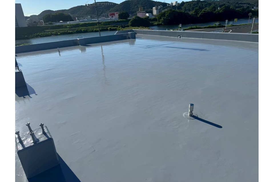 岡山市中区西川原 アパート M様邸 防水塗装工事 通気緩衝工法の画像