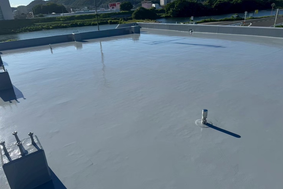 岡山市中区西川原 アパート M様邸 防水塗装工事 通気緩衝工法の画像