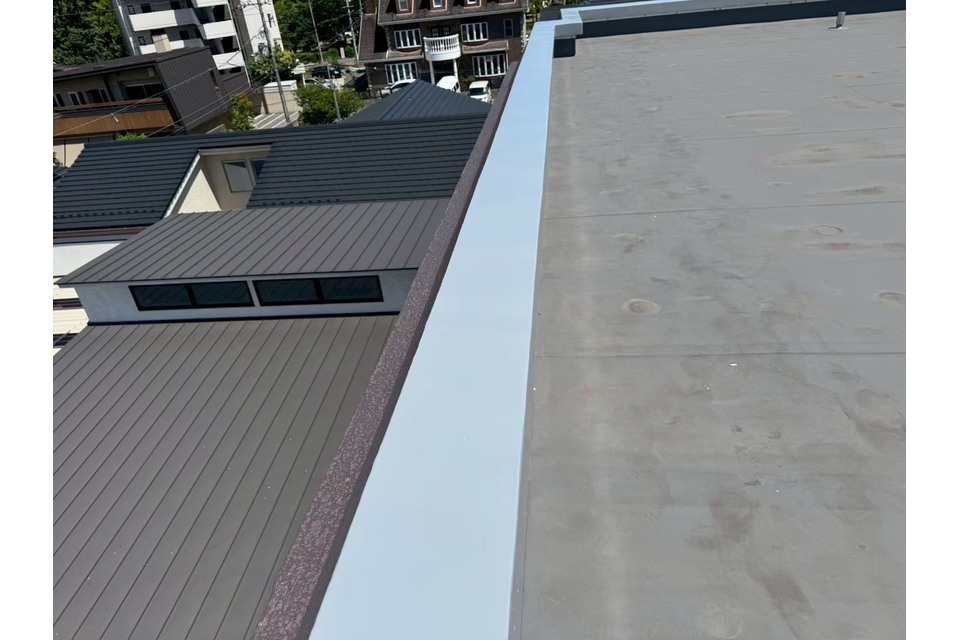 岡山市北区絵図町 アパート B様邸 防水塗装工事 密着工法の画像