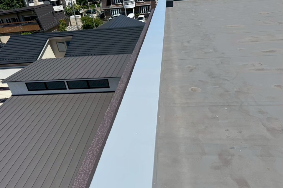 岡山市北区絵図町 アパート B様邸 防水塗装工事 密着工法の画像