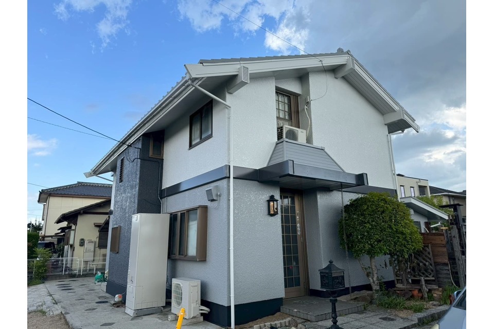 岡山市中区倉富 S様邸 遮熱型無機 屋根・外壁・倉庫塗装工事の画像