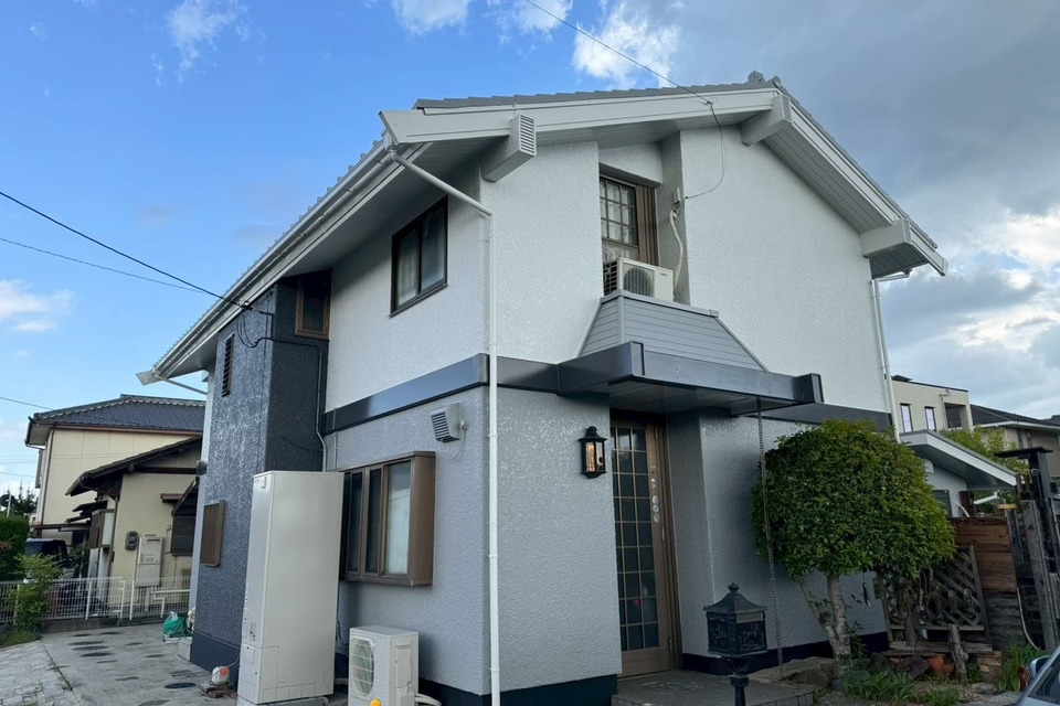 岡山市中区倉富 S様邸 遮熱型無機 屋根・外壁・倉庫塗装工事の画像